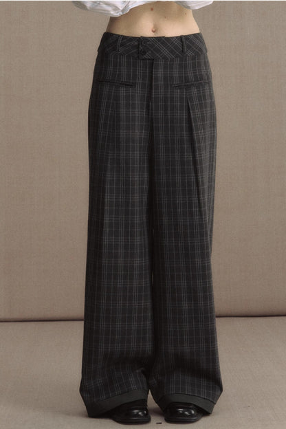High Waist Straight Pants
