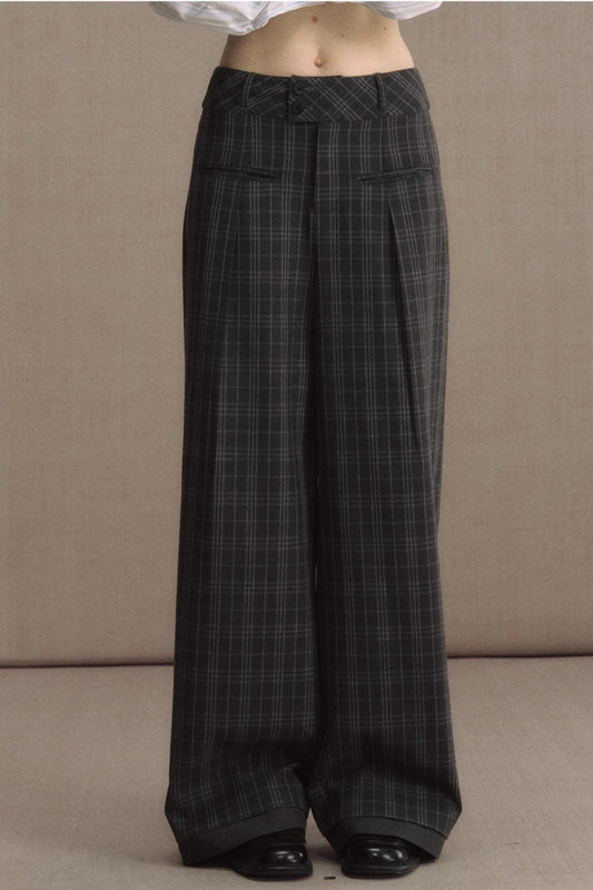 High Waist Straight Pants