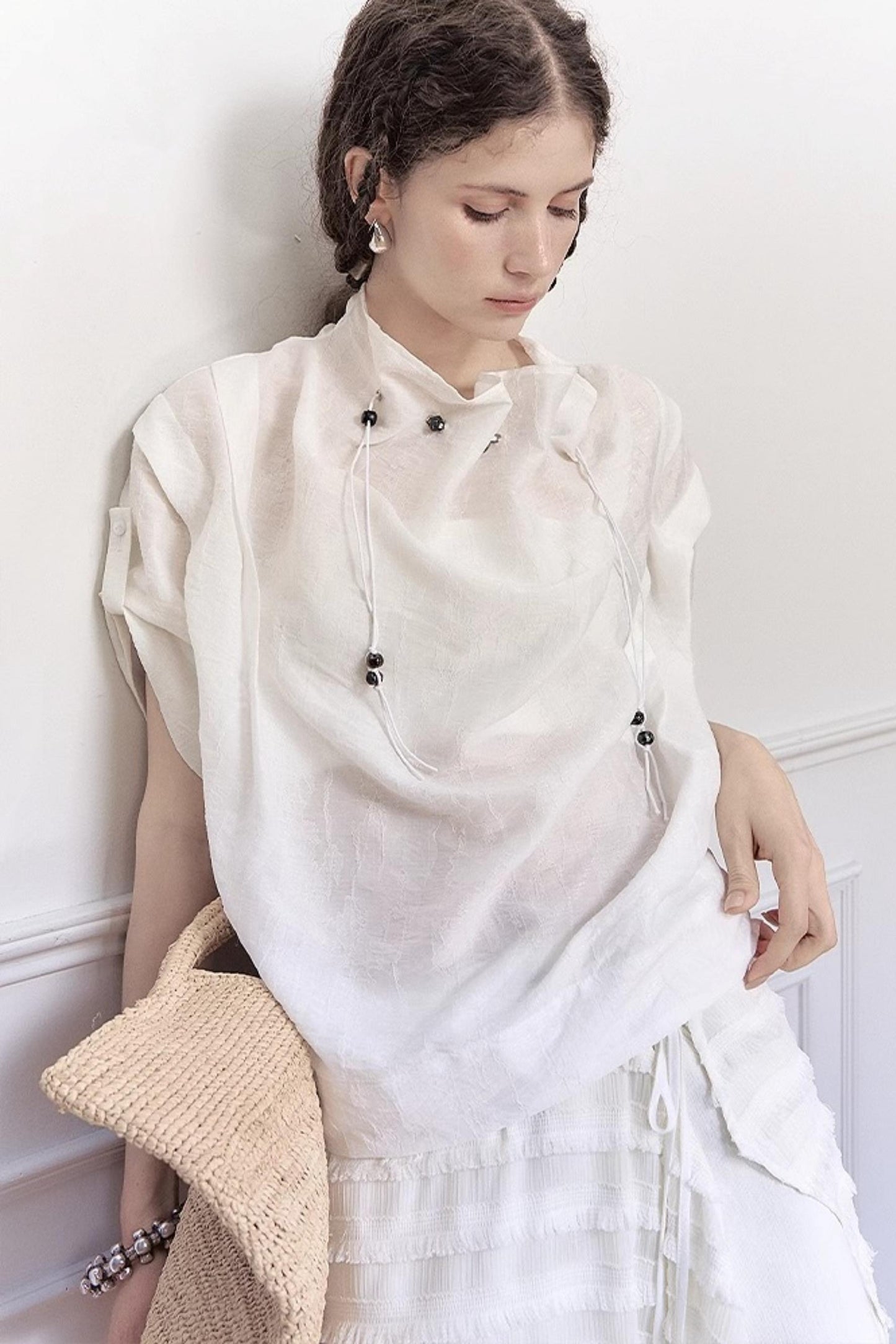 Yuan Beaded Summer Top