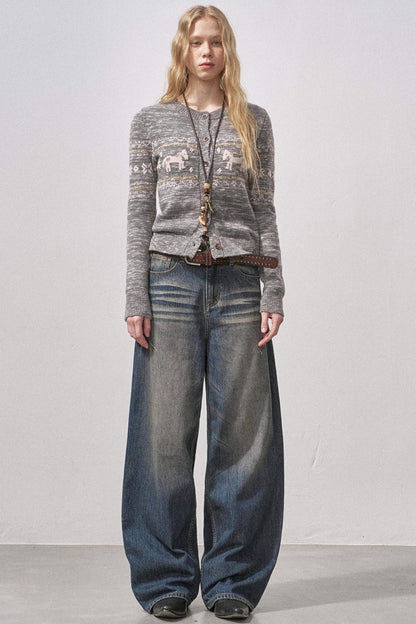 Seamless Whiskered Vintage Jeans