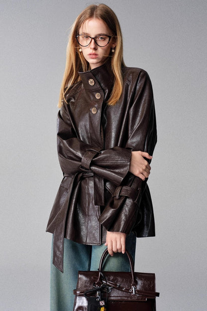 Mountain Chestnut Leather Jacket