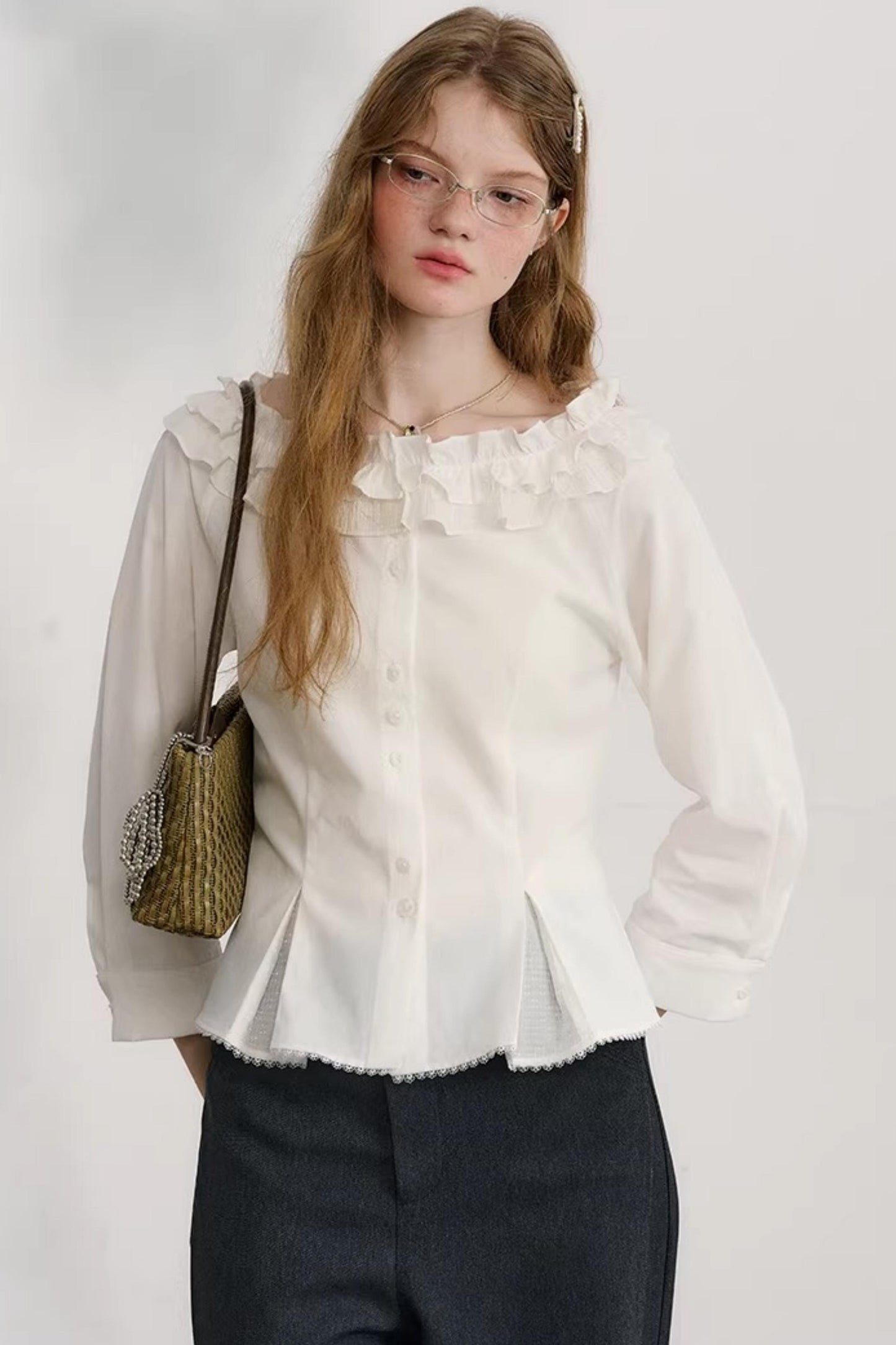 Love Thoughts White Lace Shirt