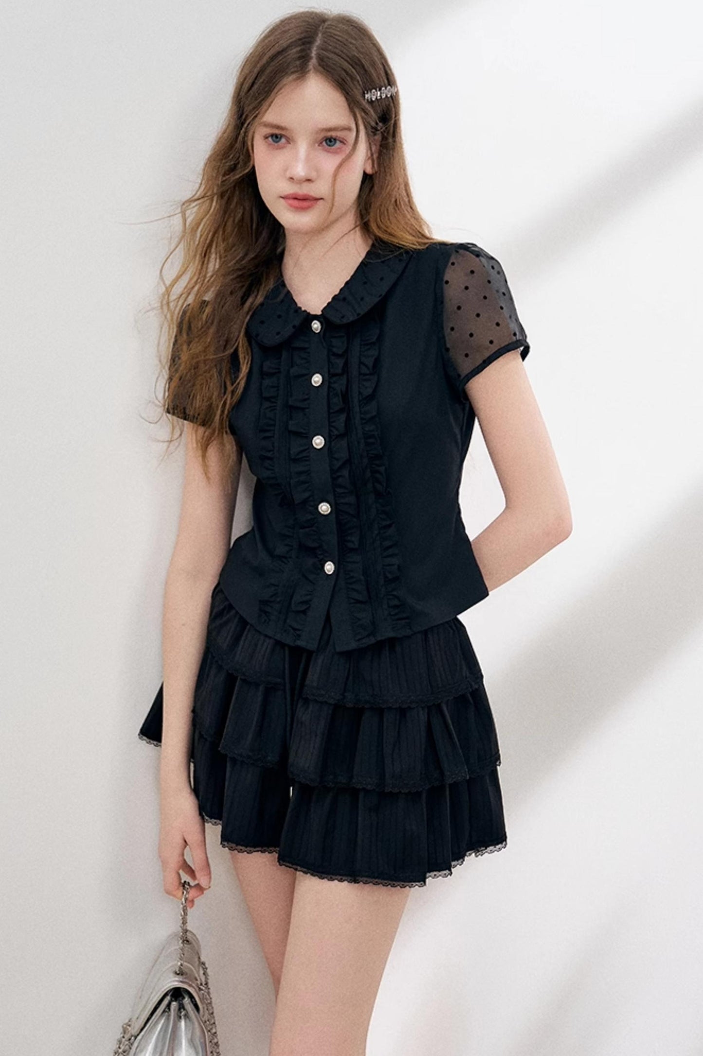 Organza Polka Dot Top