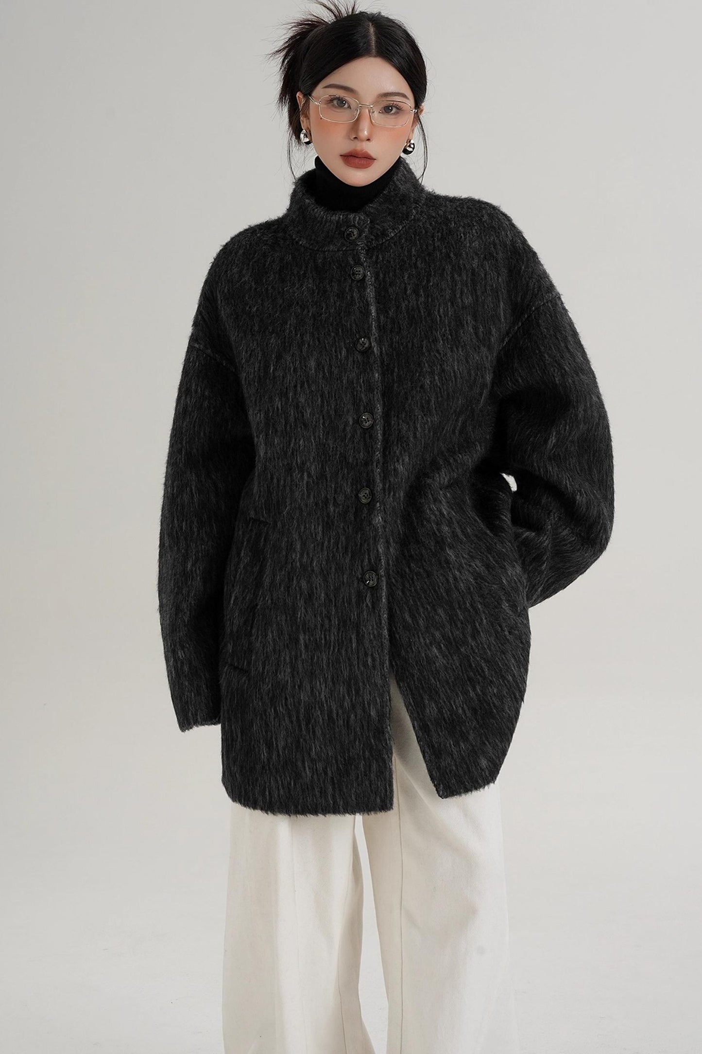Elegant reversible Wool Coat