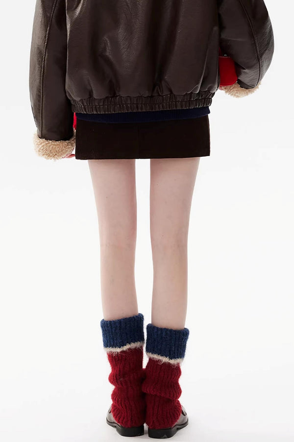 Color-Block Wool Socks