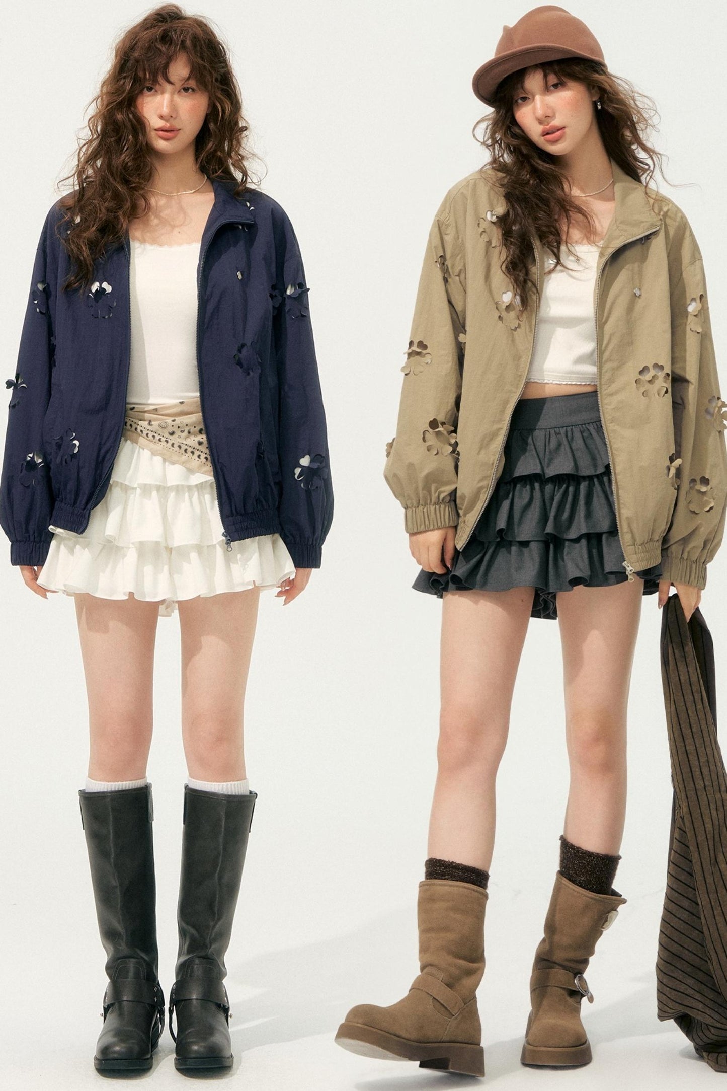 Autumn Cropped Flower Jacket