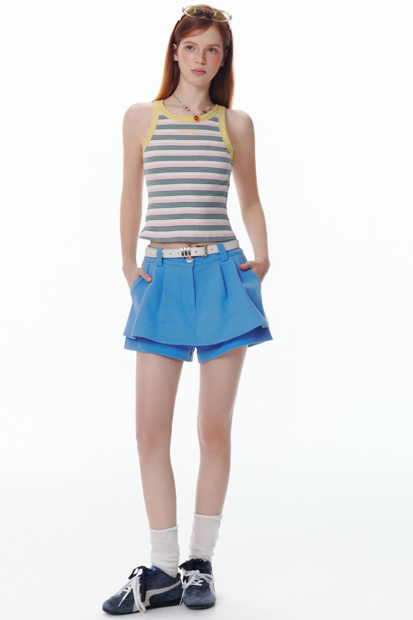 Summer Colorblock Striped Tank Top