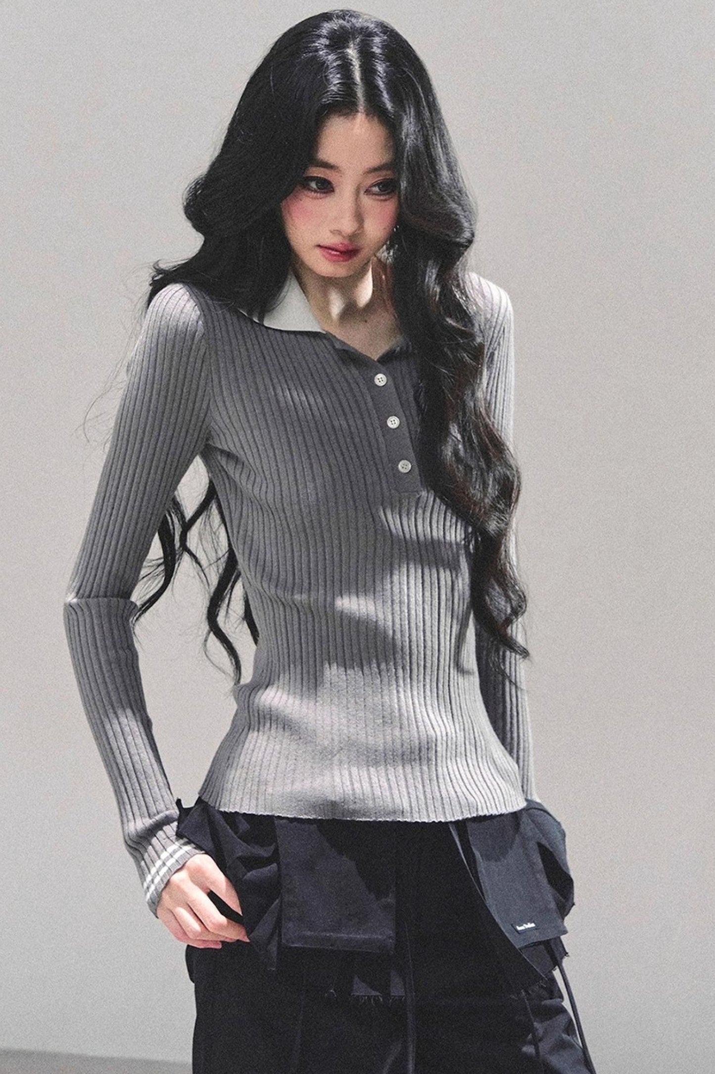 American Knit Polo Sweater