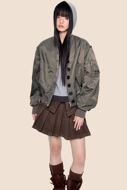 Stand Collar Retro Jacket