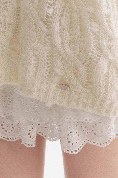 Wool Texture Lazy Loose Sweater