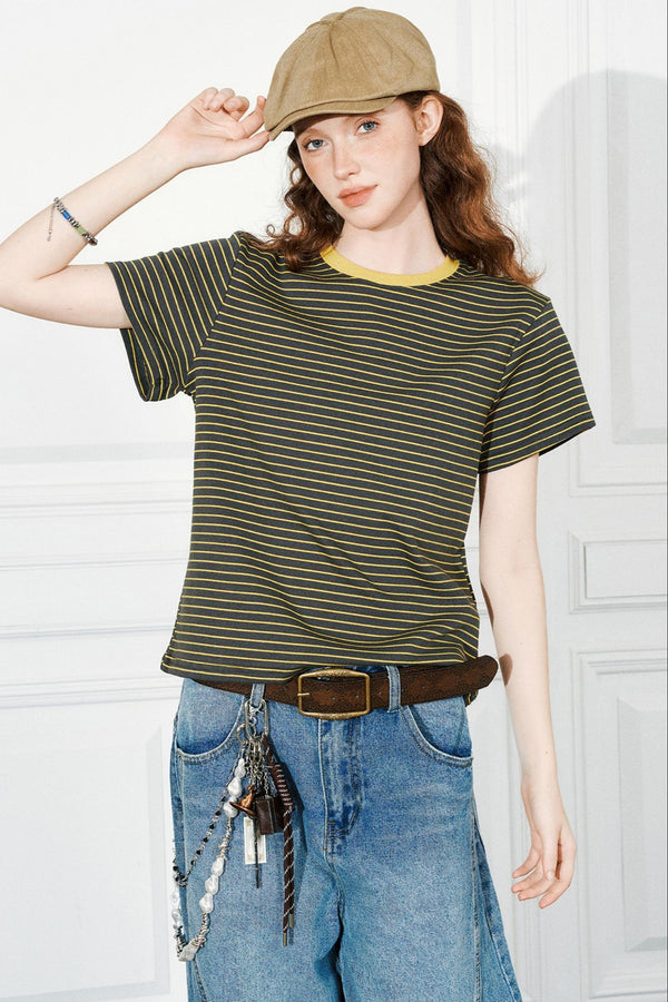 Striped Slim Tee