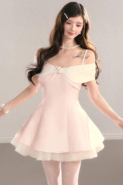 Off-Shoulder Bowknot Princess Dress