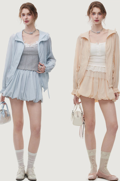 Elegant Fluff A-Line Skirt