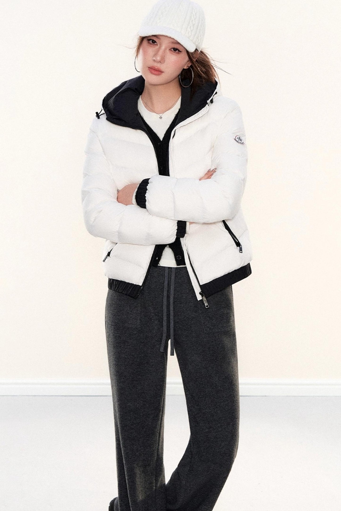 Fleece-Lined Glutinous Rice Pants