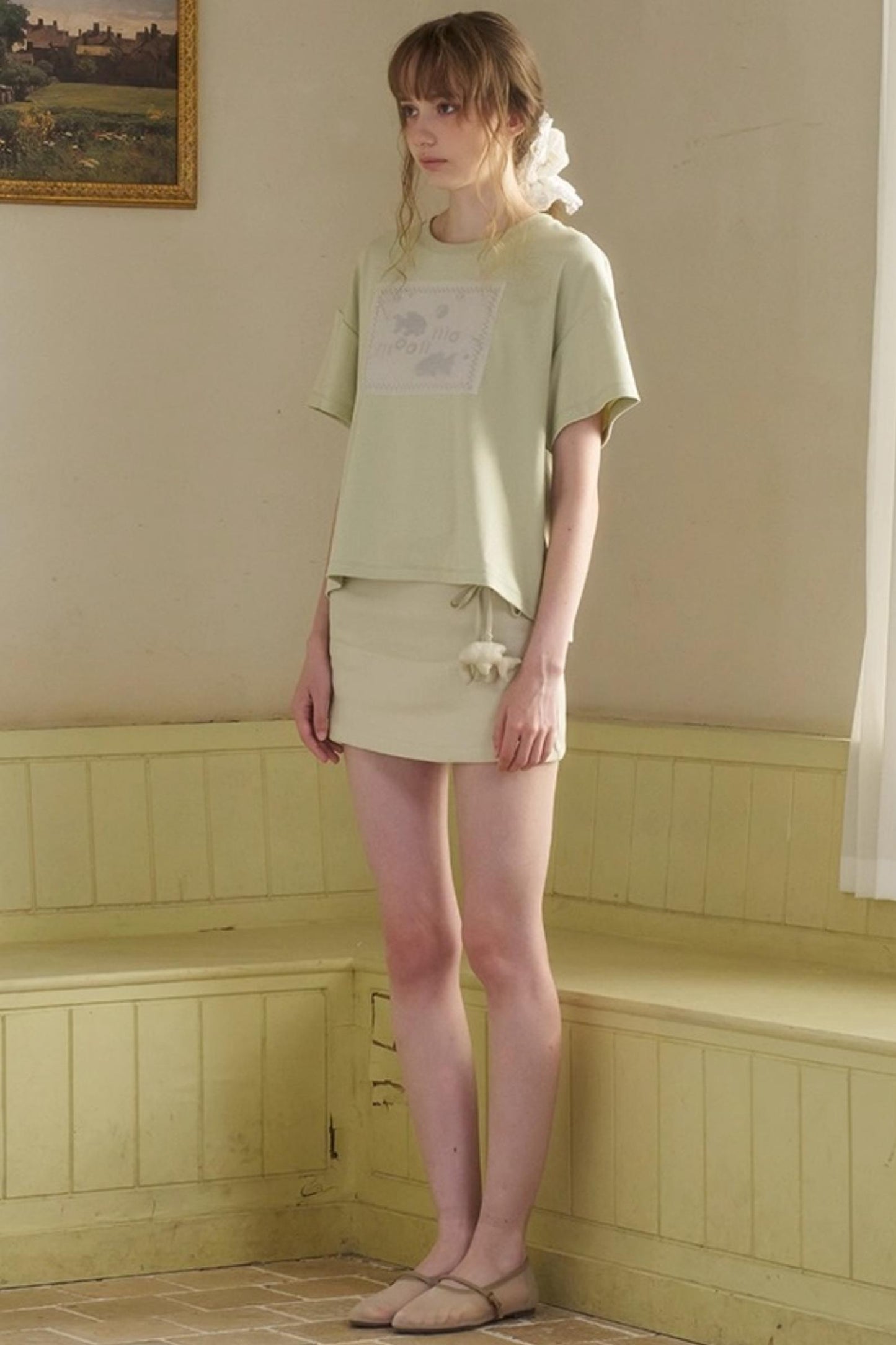 Wandering Fish Embroidered T-shirt