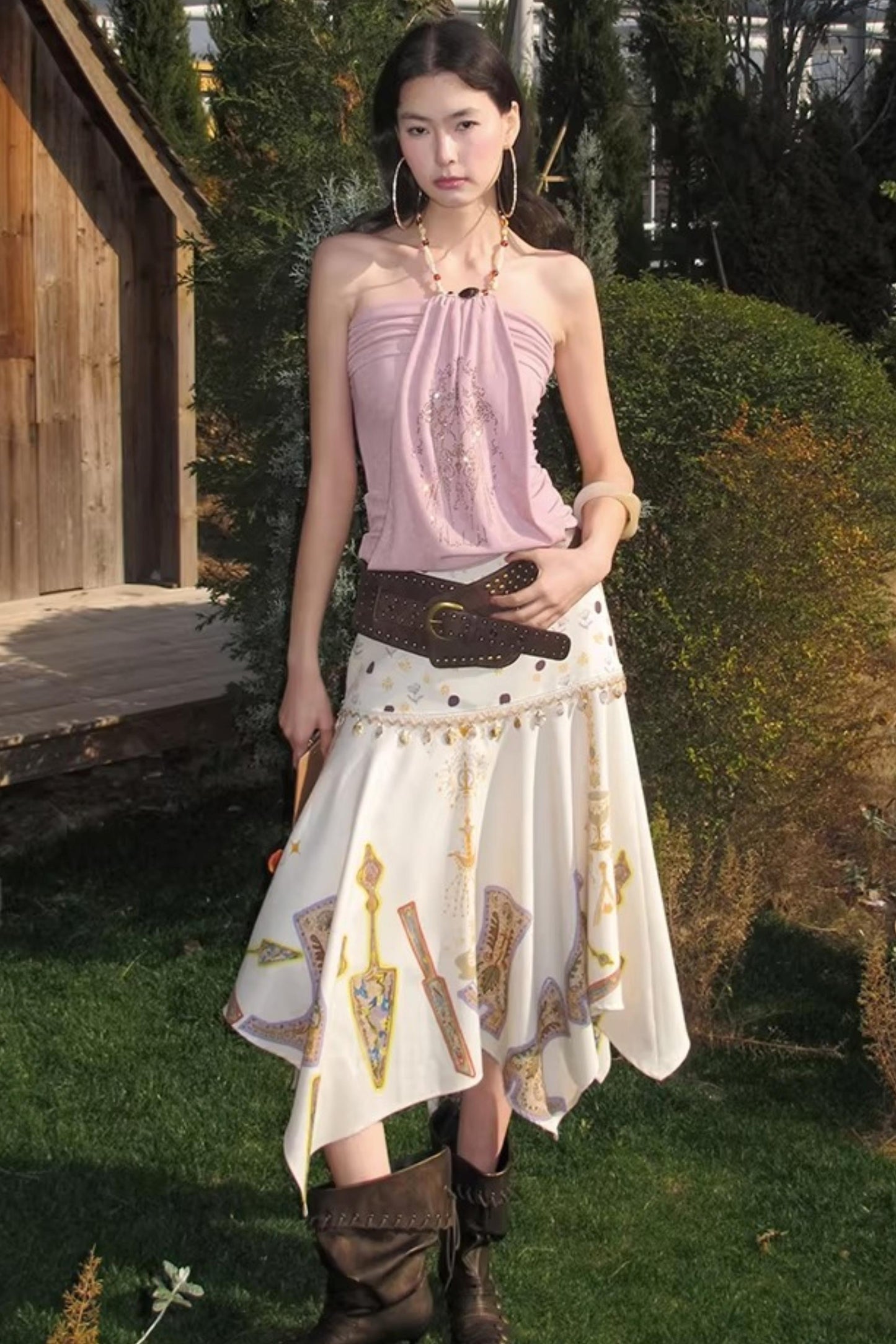 Tannite Shell Tassel Skirt
