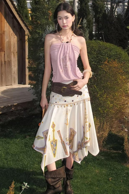 Tannite Shell Tassel Skirt