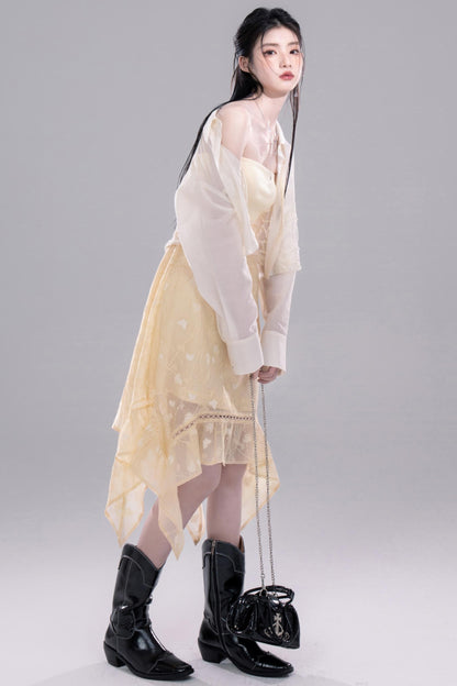 Lux Floral Knit Dress