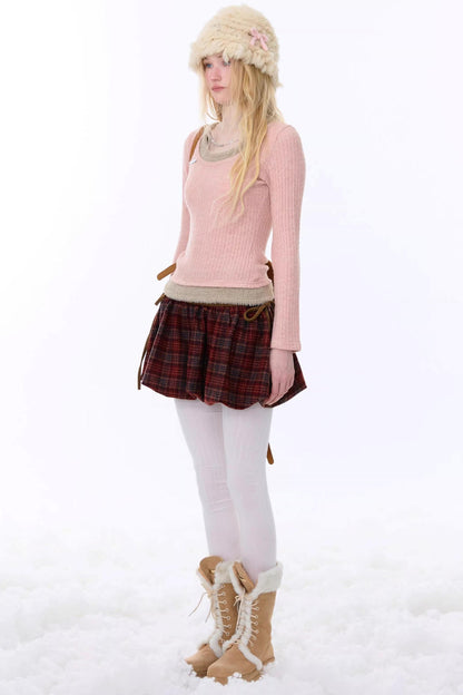 Retro Knit Chain Top