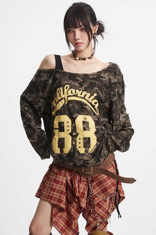 Spice Girl Camouflage Top