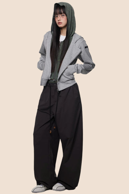 Cropped Patchwork Cardigan