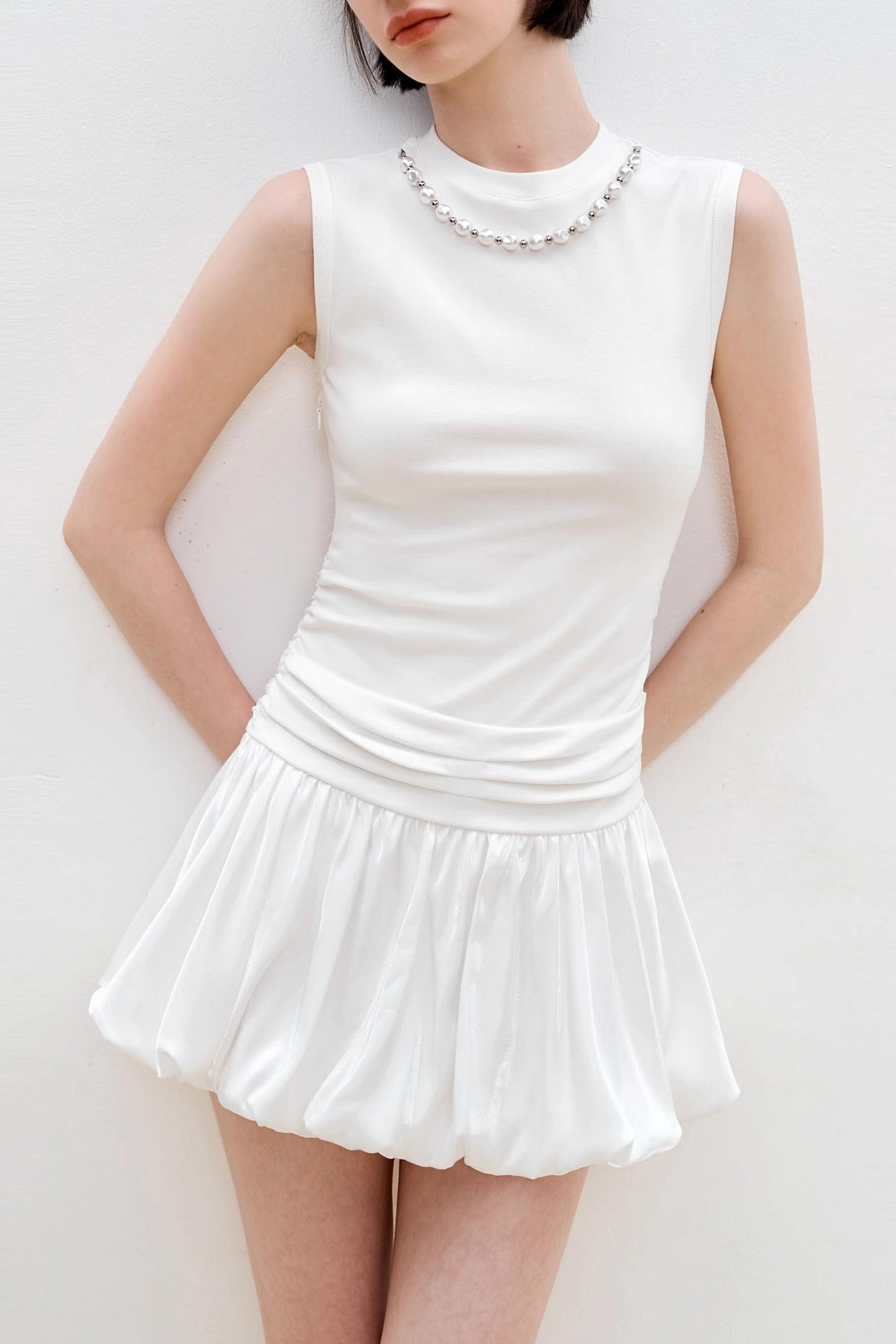 Summer Pearl White Dress