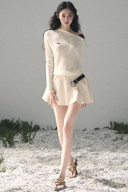 The Ashes Schulterfreies Strick-Oberteil