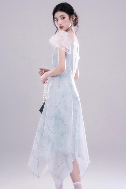 Frosty Green Lace Dress