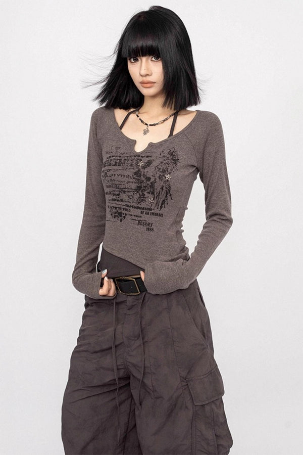 Autumn Halterneck Slim Top