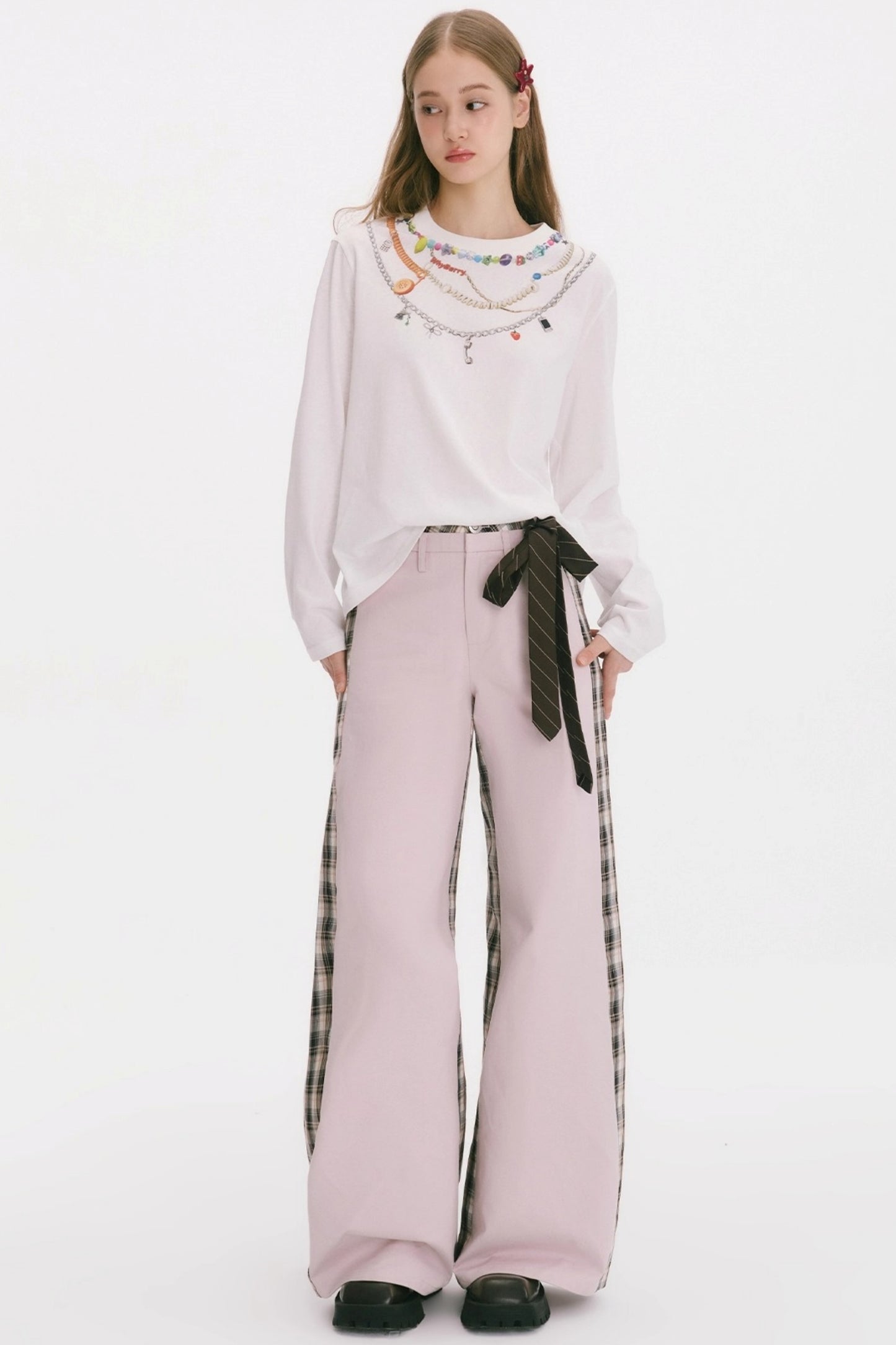 Patchwork Cotton Pants