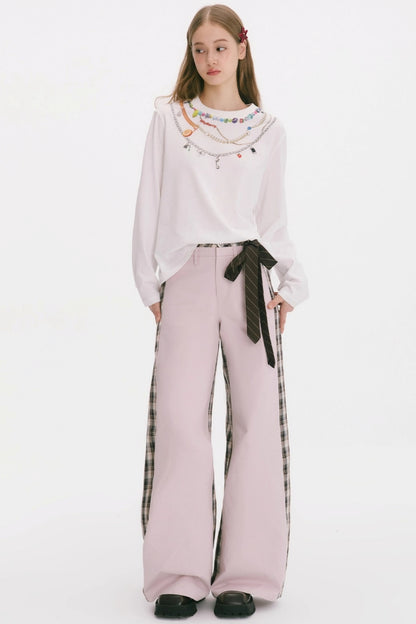 Patchwork Cotton Pants