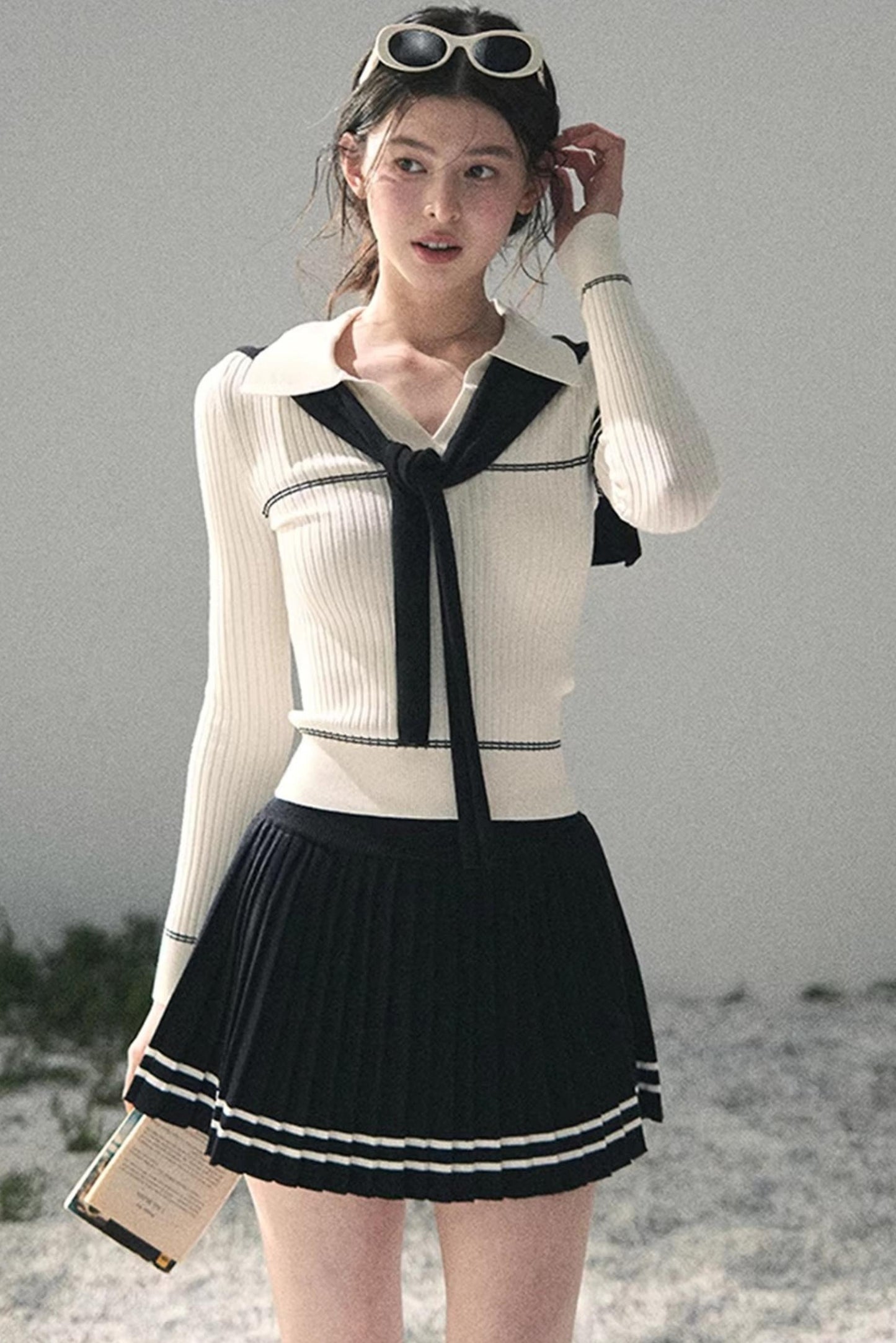 Delhi College Knit Top Set