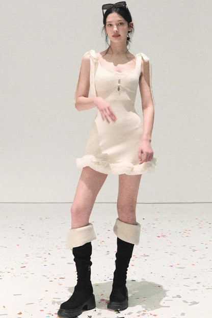 Snowfall Lace Knitted Dress