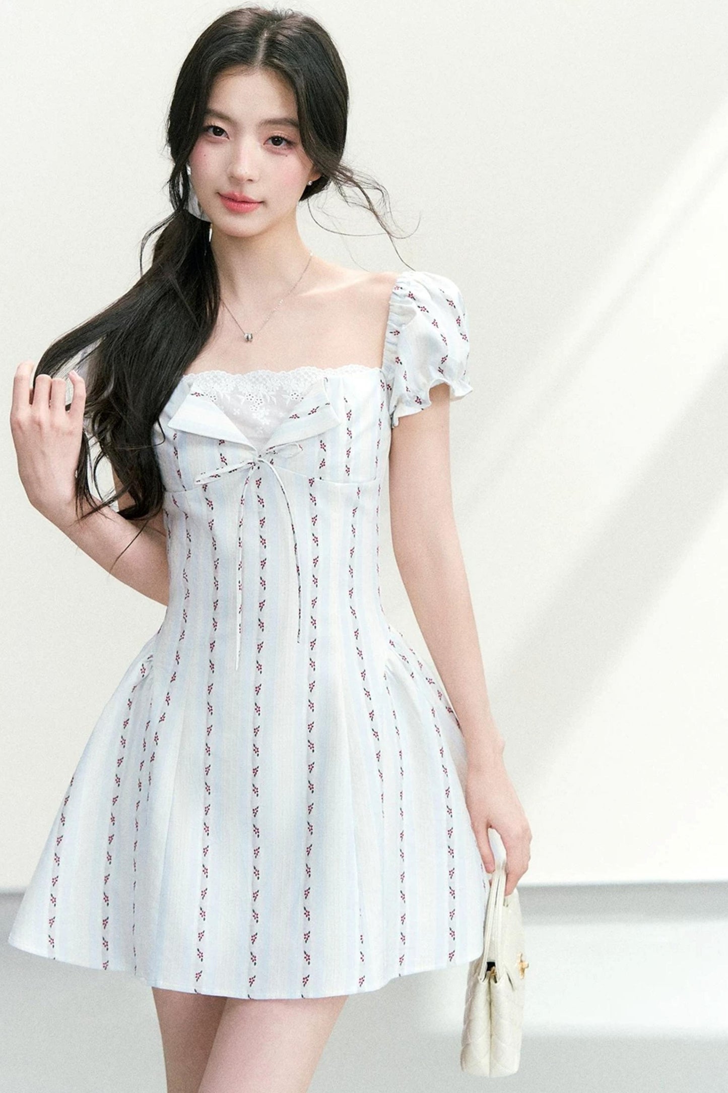 Lace Patchwork Floral Dress