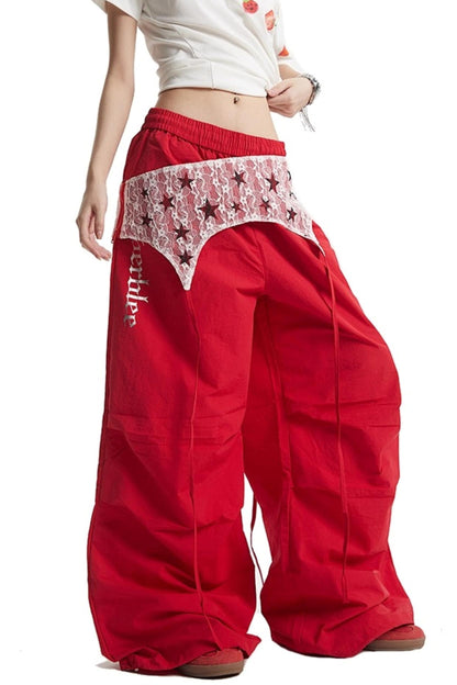 Lace Paratrooper Pants