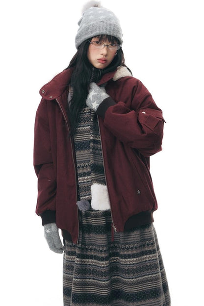 Vintage Red Cotton Jacket