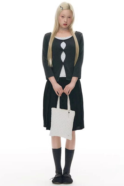 Reversible Faux Sleeve Top