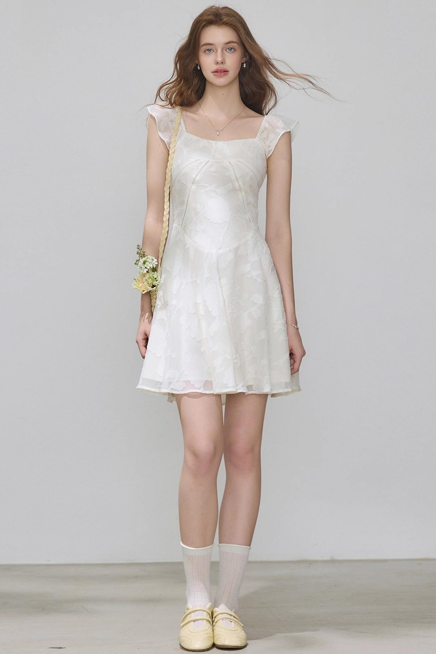 Summer Jacquard Slim Dress