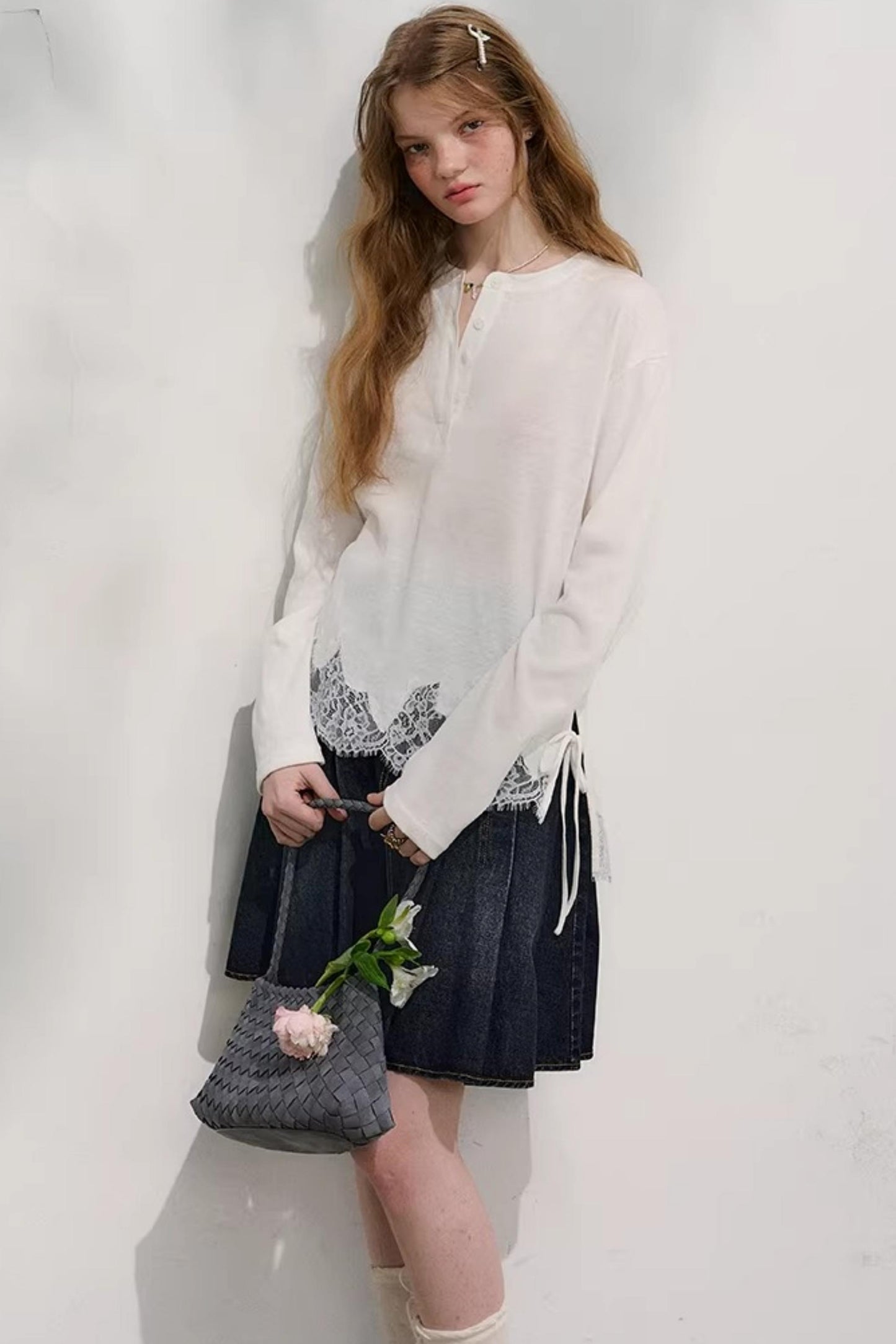 First Love Denim Skirt Set