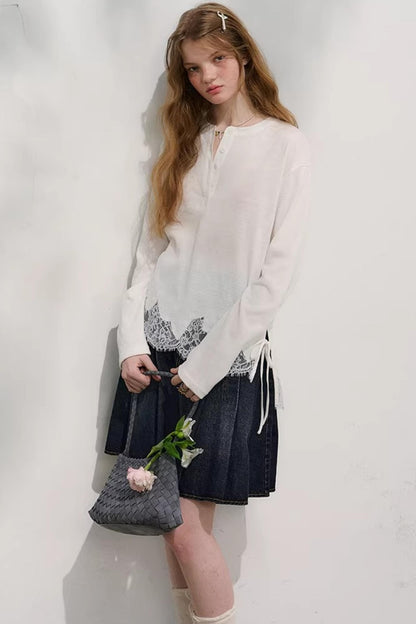 First Love Denim Skirt Set