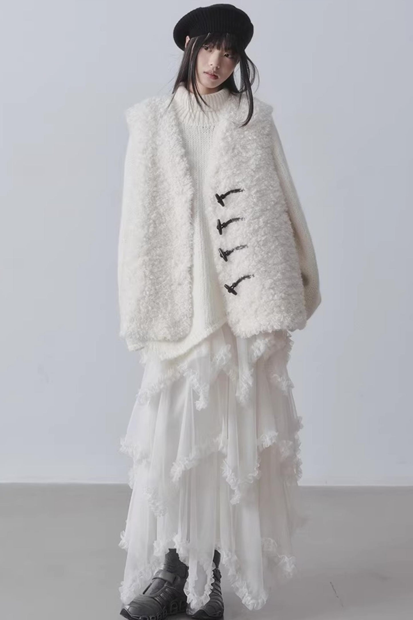 Asymmetrical Cake A-Line Skirt