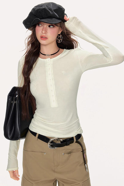 Basic Slim Long Sleeve T-Shirt