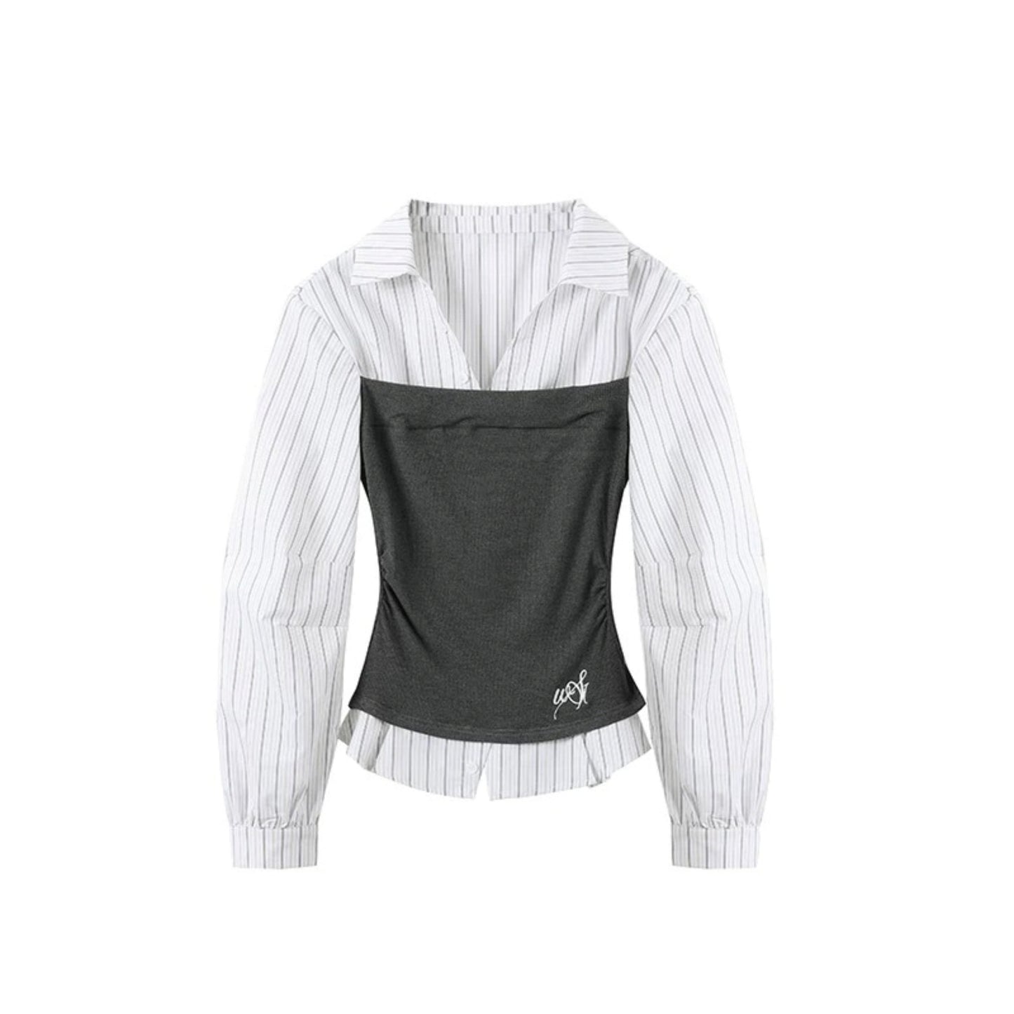 Knitted Patchwork Striped Set-Up
