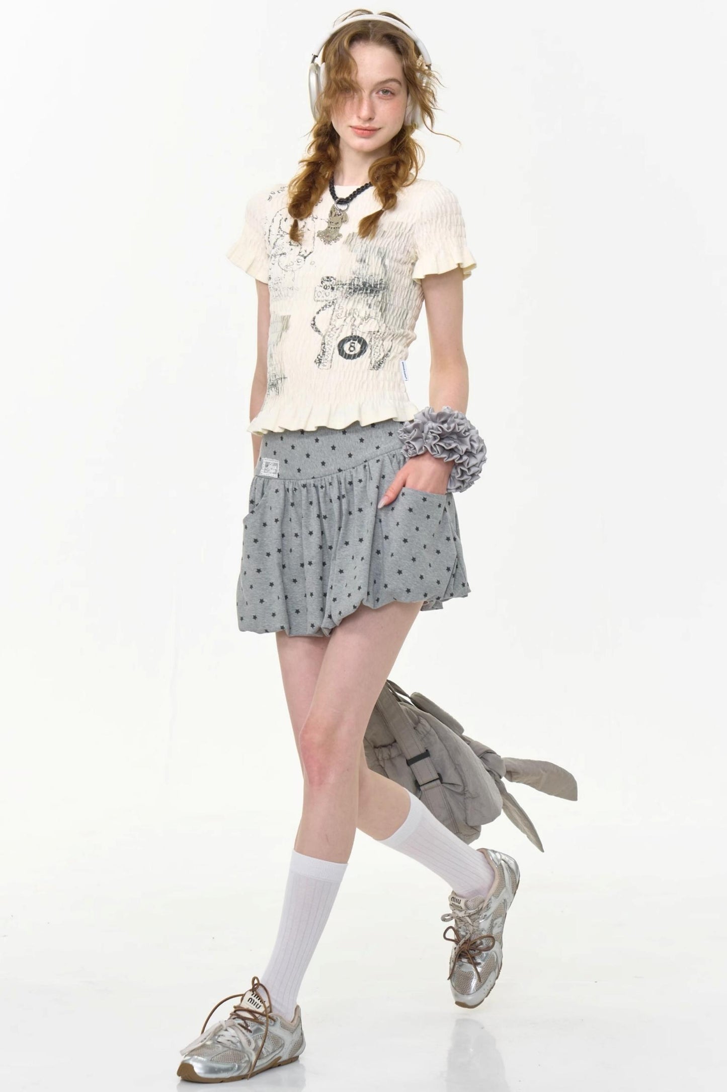 Starry Polka Dot Skirt