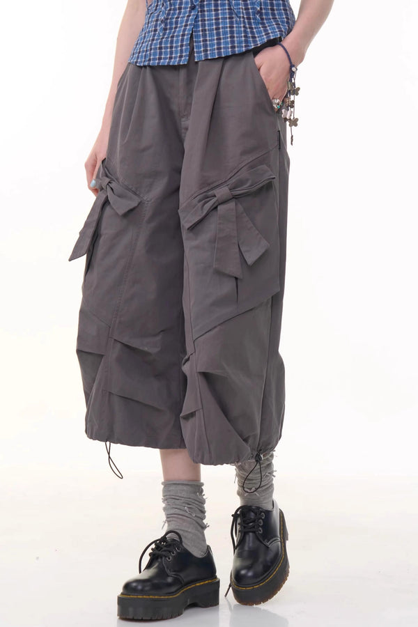 Chic Bow-Waist Trousers