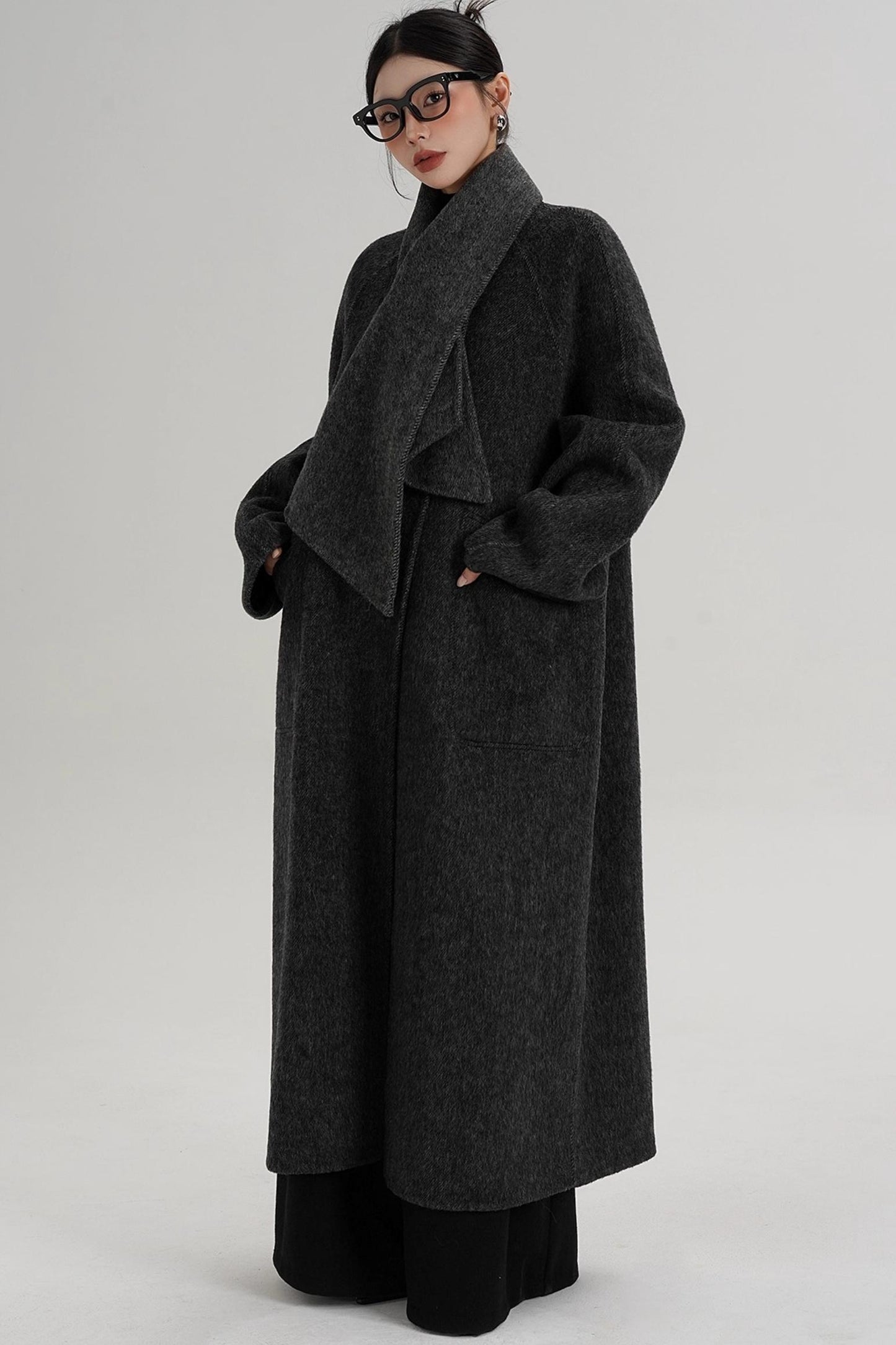 Reversible Woolen Wool Coat