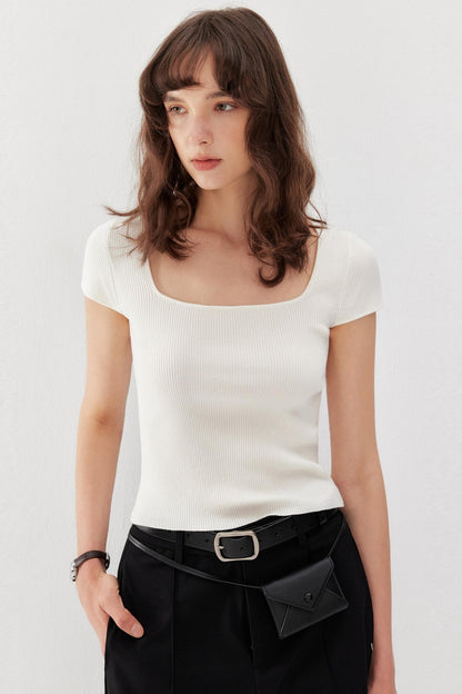 Slim Neck Top