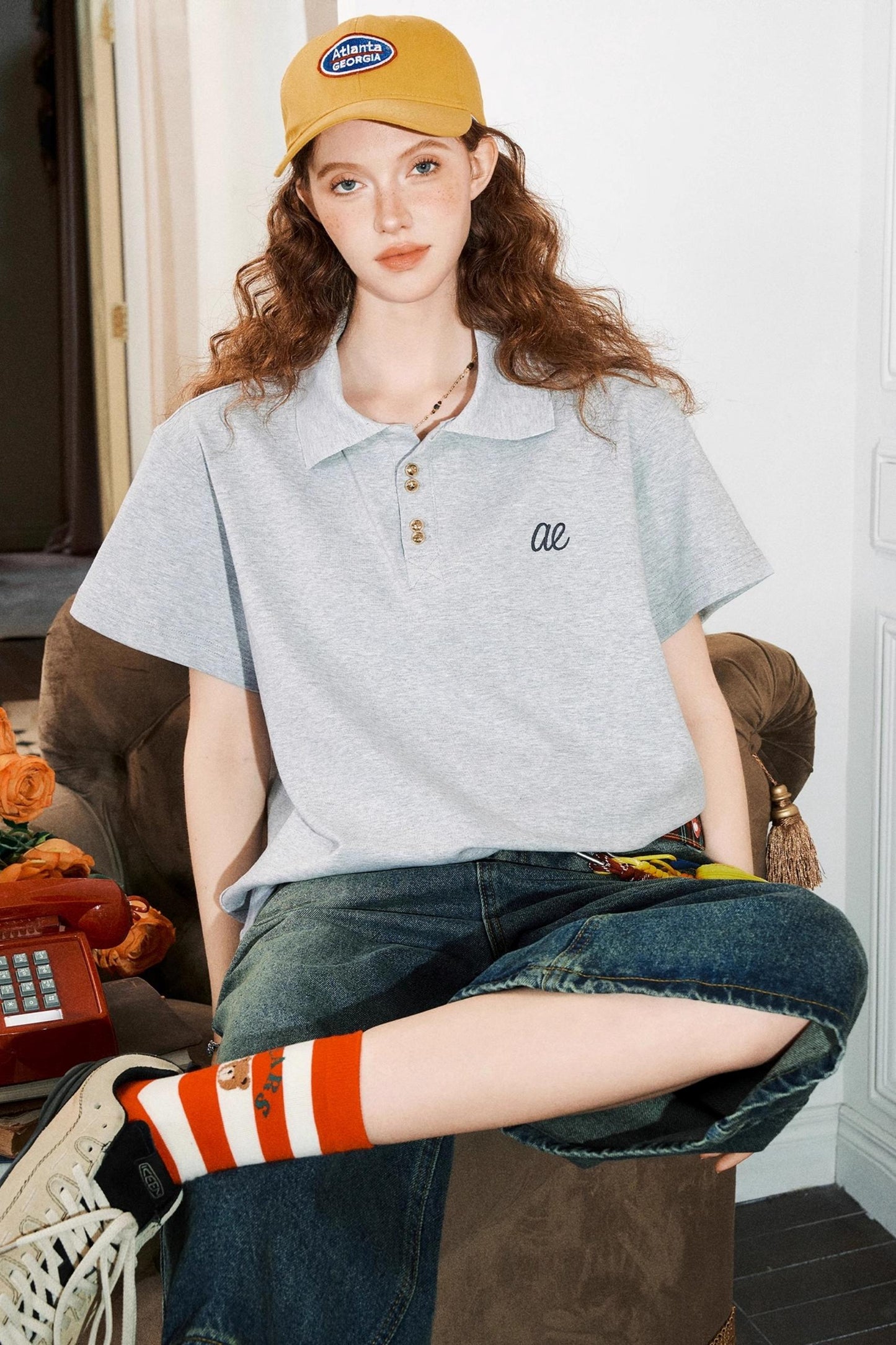 Embroidered Summer Polo Tee