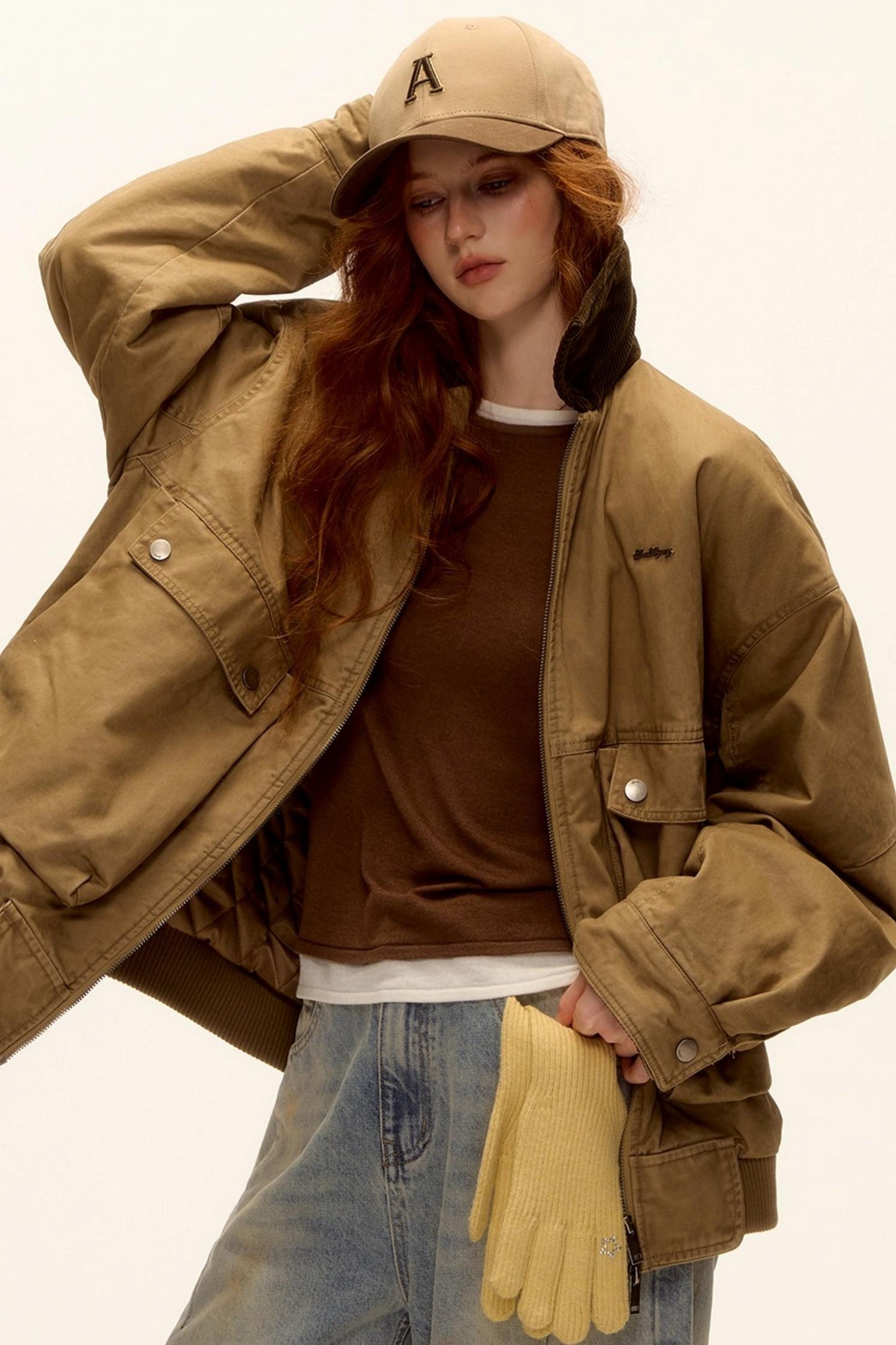 Corduroy Patchwork Retro Jacket Set-Up