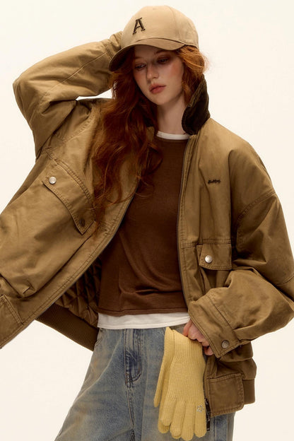 Corduroy Patchwork Retro Jacket Set-Up